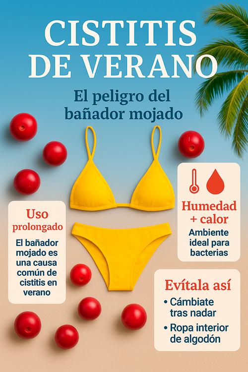 Cistitis en verano playas y piscinas