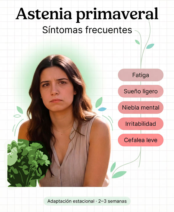 Síntomas frecuentes astenia primaveral