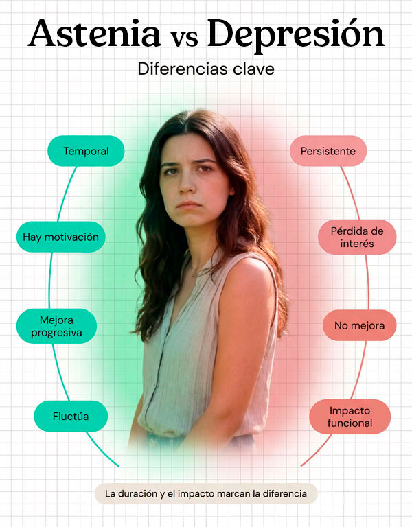 Astenia primaveral vs Depresión