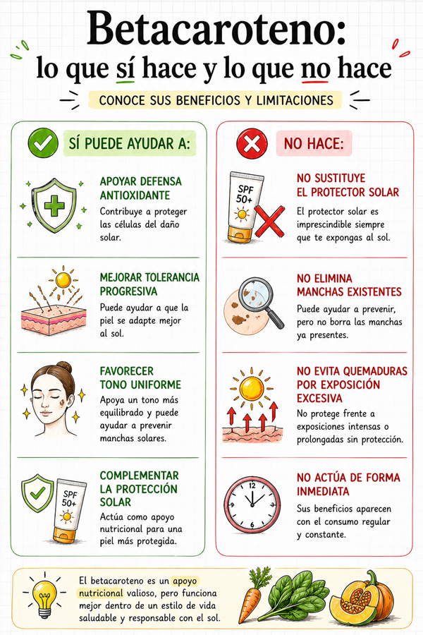 BetaCaroteno lo que si hace y lo que no hace