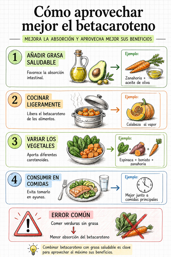 Como aprovechar mejor el BetaCaroteno