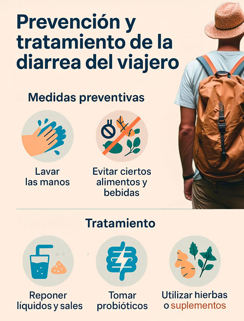 Diarrea del viajero, prevencion y tratamiento