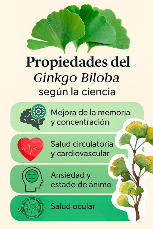 Beneficios principales del Ginkgo Biloba