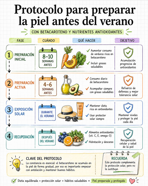 Protocolo para preparar la piel antes del verano