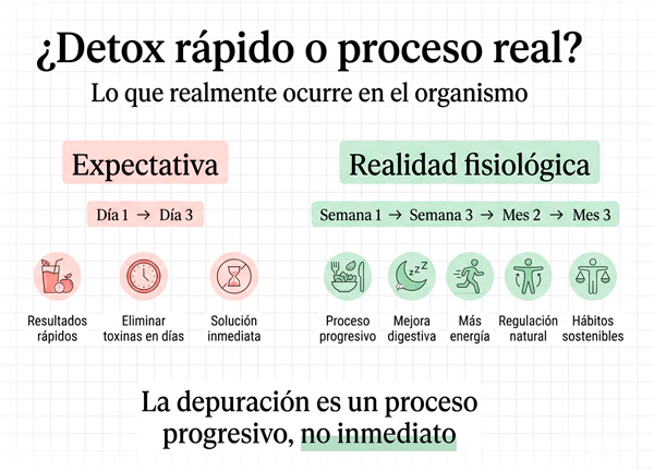 Detox rápido o Proceso real