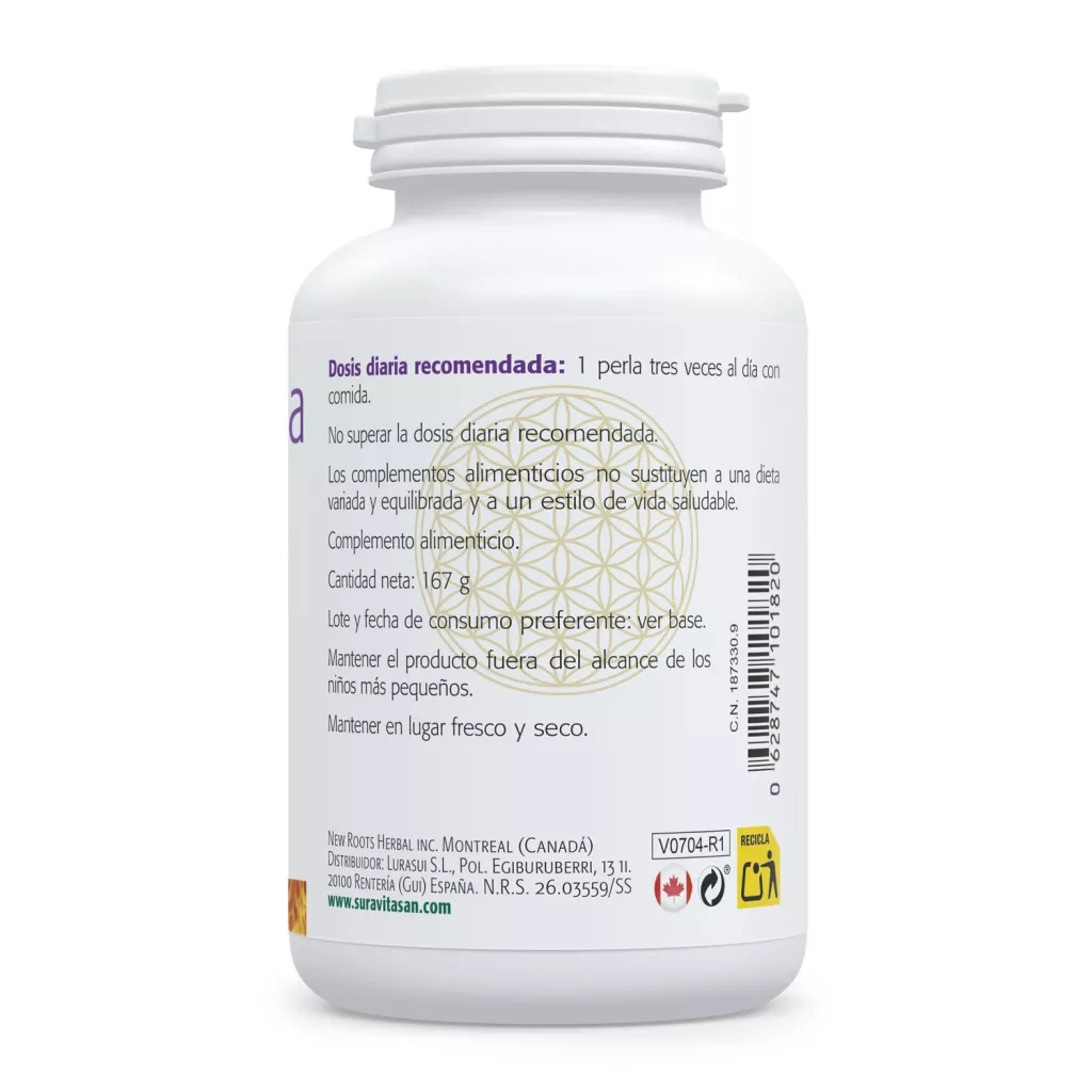 Envase de aceite de borraja 1.200 mg 22% GLA de Sura Vitasan