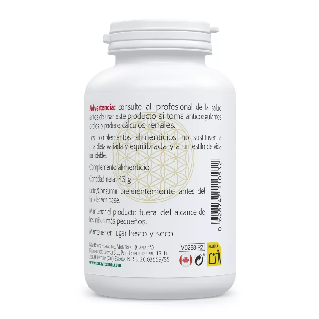 Envase de arándano rojo concentrado 600 mg Sura Vitasan