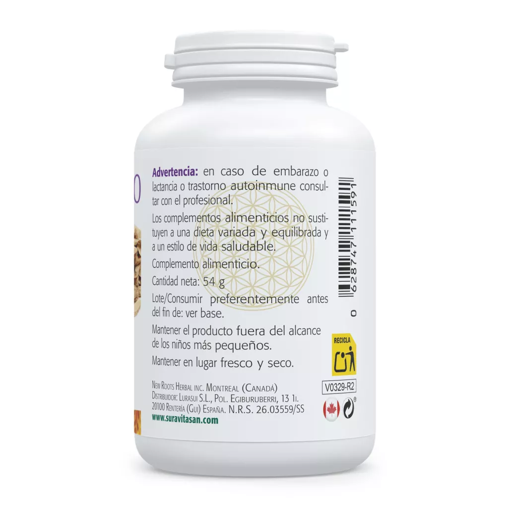 Envase de Astrágalus 8000 500 mg Sura Vitasan