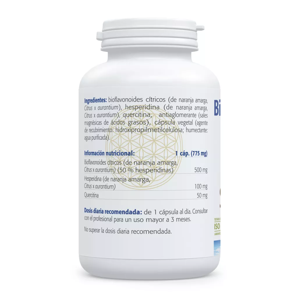 Envase de bioflavonoides cítricos 500 mg con hesperidina y quercetina Sura Vitasan