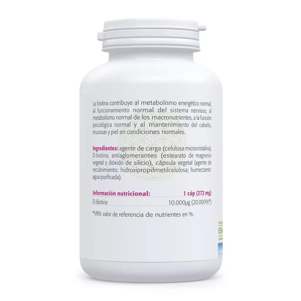 Envase de biotina 10.000 μg Sura Vitasan