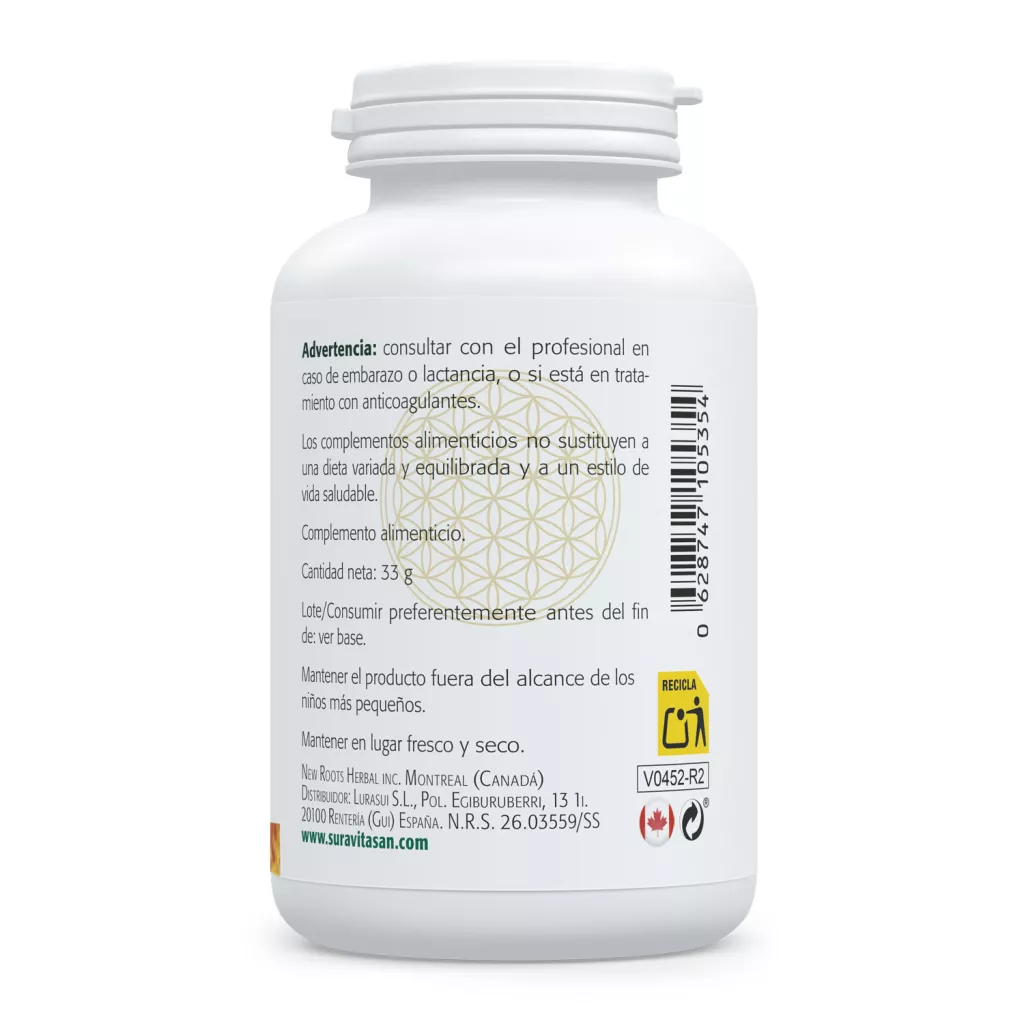 Envase de chlorella de pared celular rota Sura Vitasan