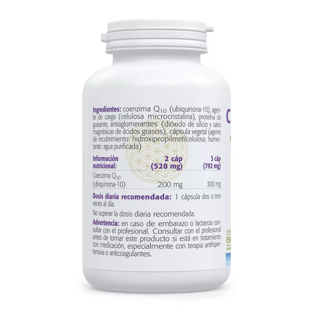 Envase de coenzima Q10 Retard 100 mg liberación prolongada Sura Vitasan