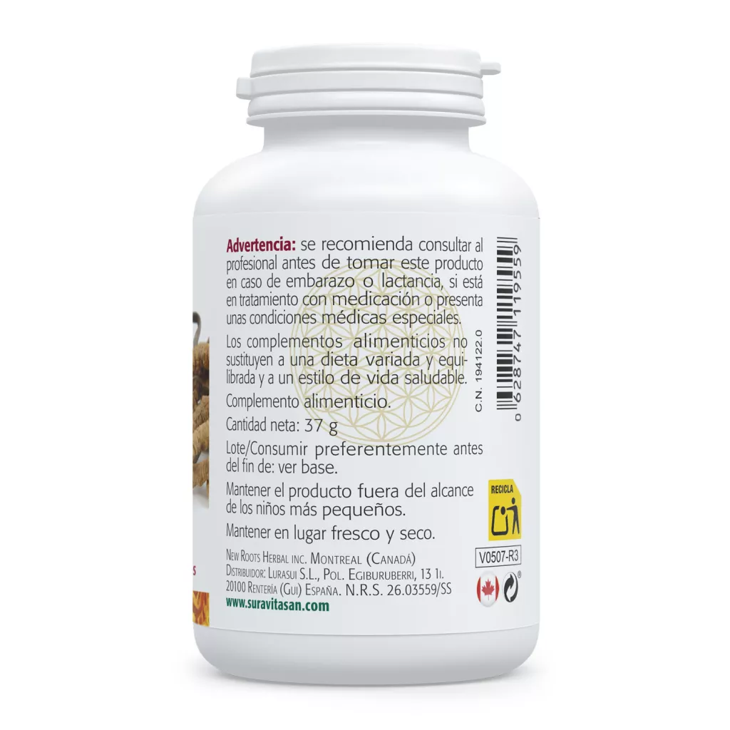 Envase de Cordyceps extracto 8:1 Sura Vitasan