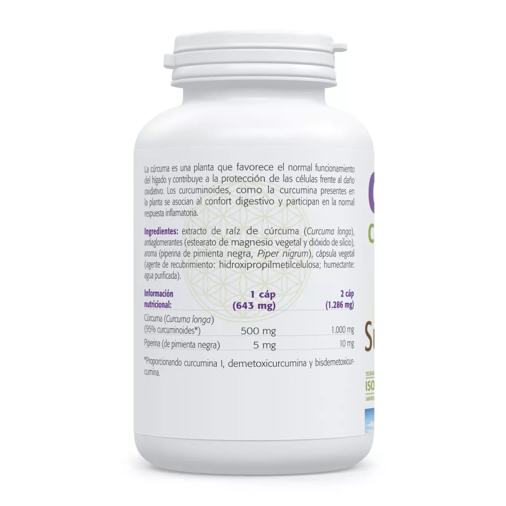 Envase de Cúrcuma 95 con piperina Sura Vitasan