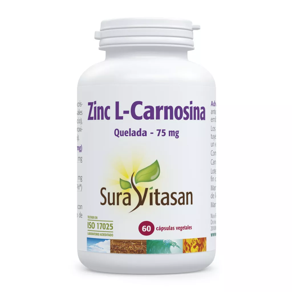Envase de Zinc L-Carnosina quelada Sura Vitasan