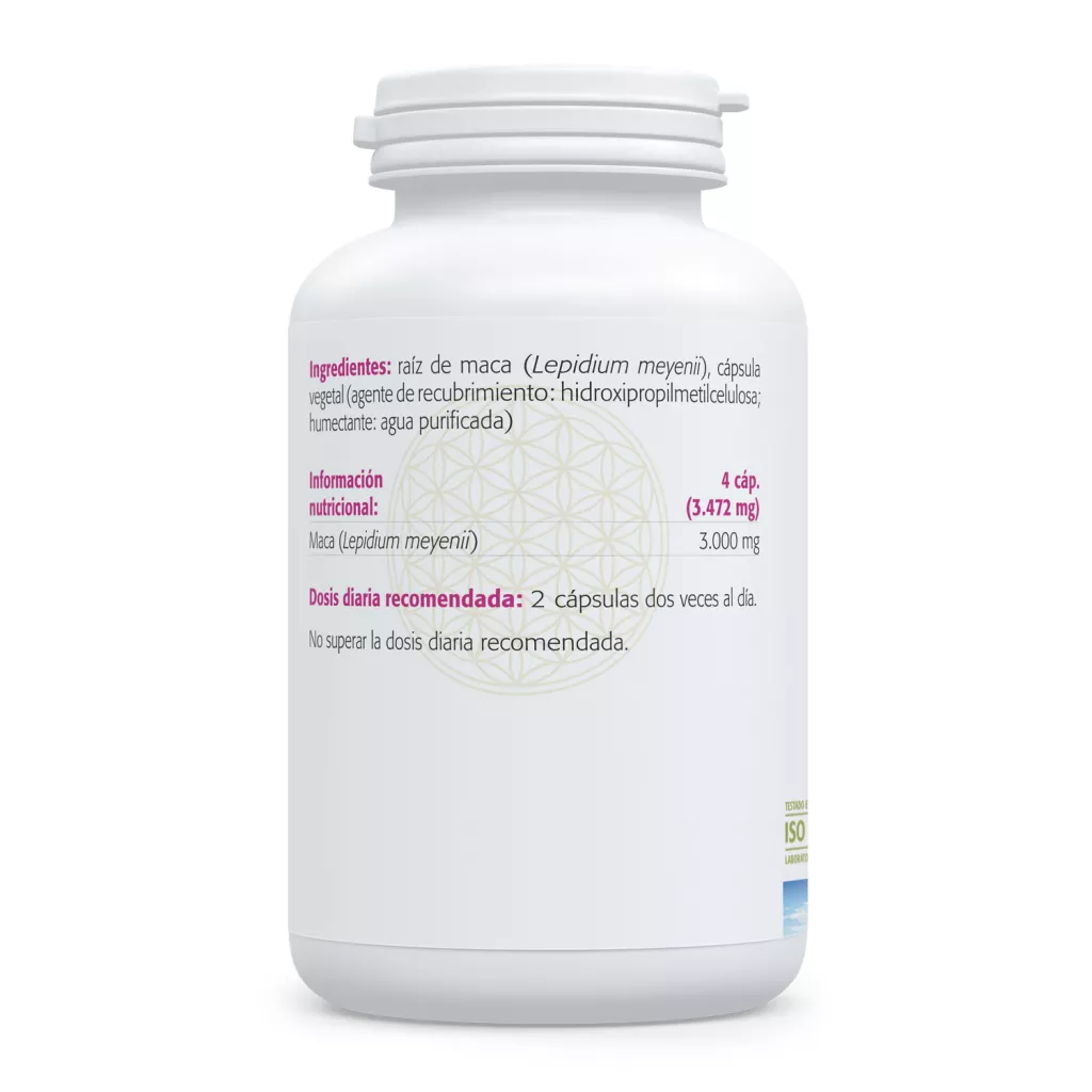 Envase de maca 750 mg raíz andina en polvo Sura Vitasan