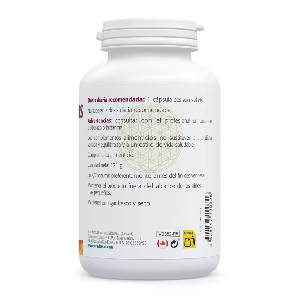 Envase de Magnesio Bisglicinato Plus magnesio 150 mg Sura Vitasan