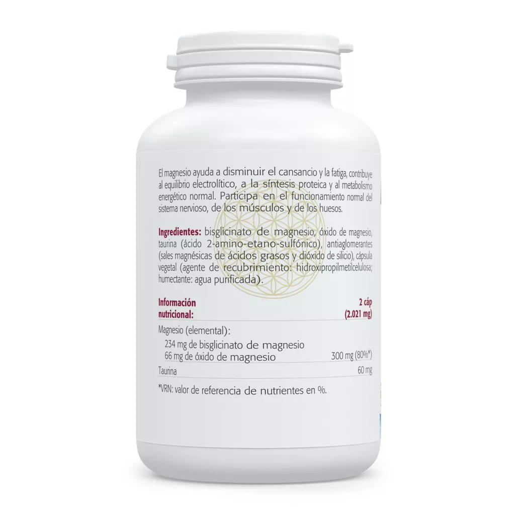 Envase de Magnesio Bisglicinato Plus magnesio 150 mg Sura Vitasan
