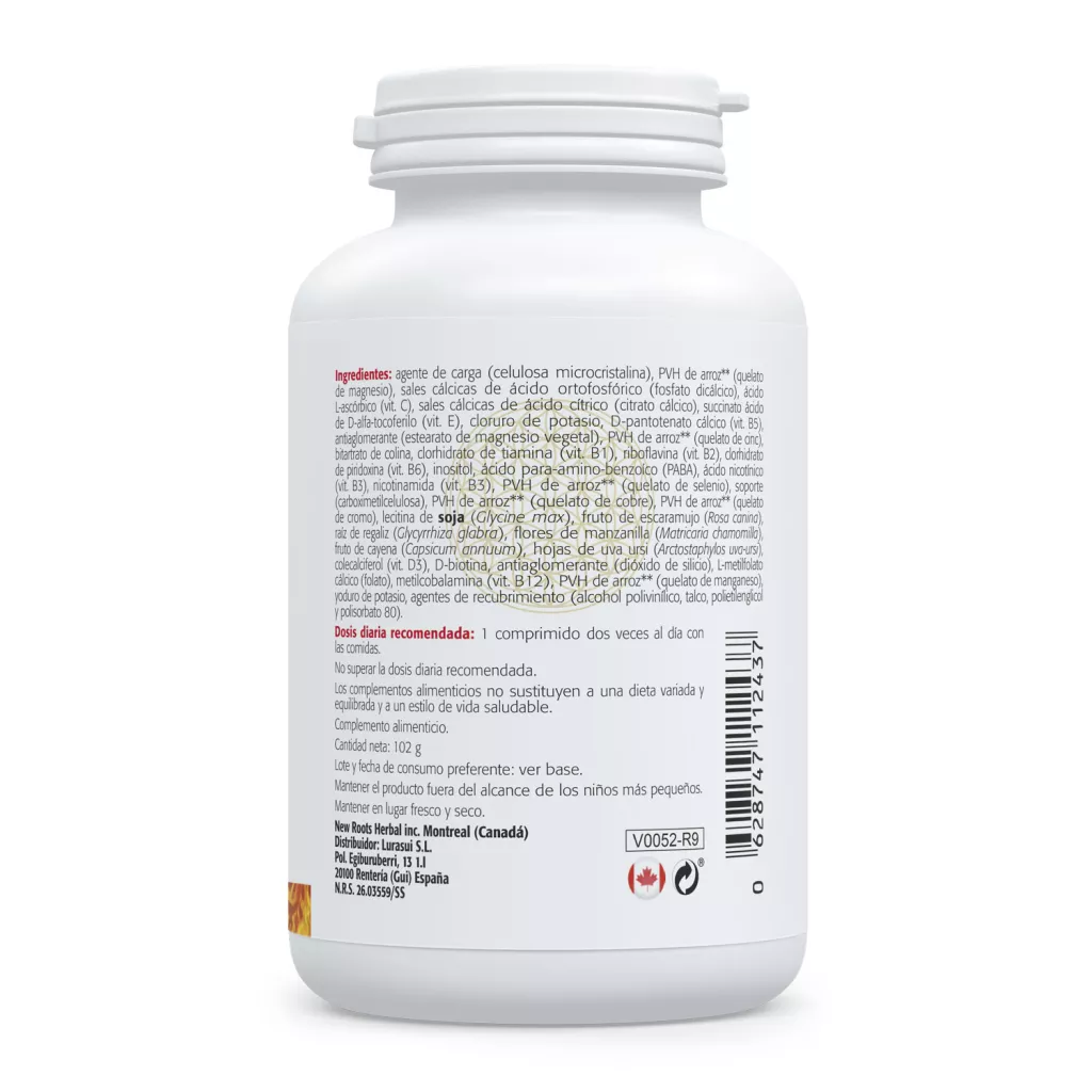 Envase de Multi#1 Vitamins & Minerals multivitamínico completo Sura Vitasan
