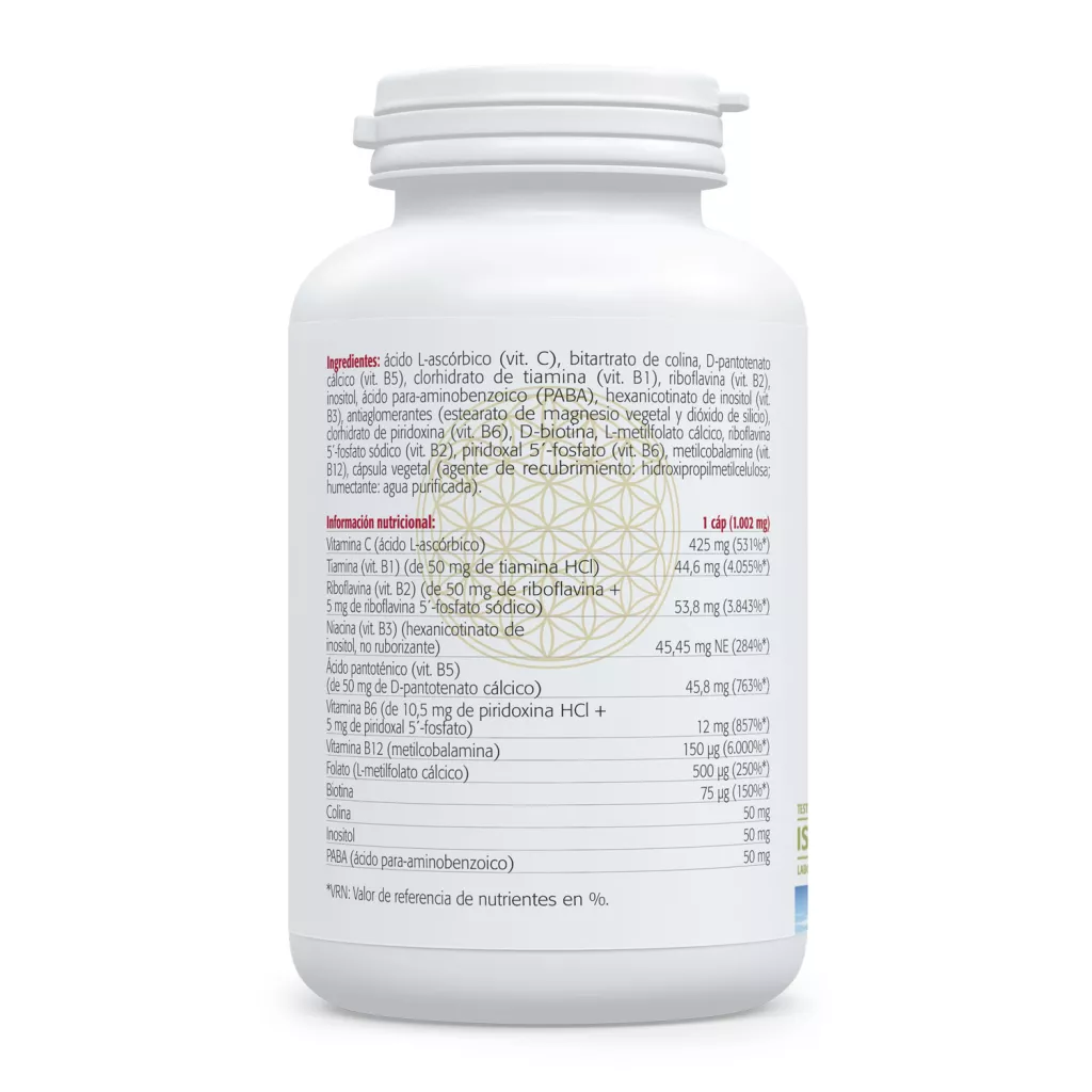 Envase de Ultra B Complex complejo de vitaminas B y vitamina C Sura Vitasan