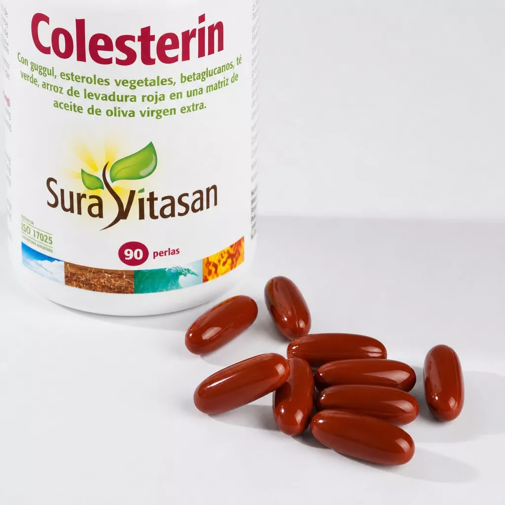 Envase de Colesterin con guggul y esteroles vegetales Sura Vitasan