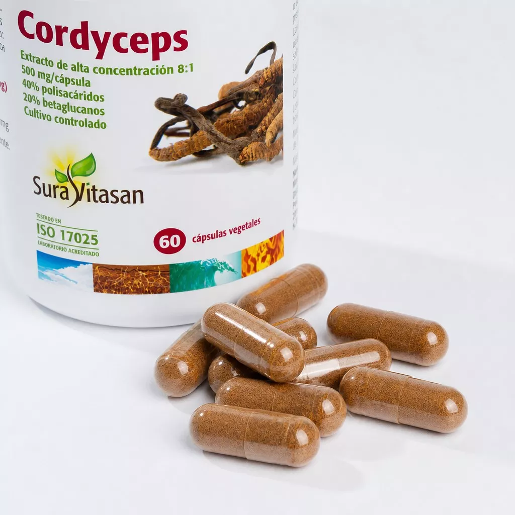 Envase de Cordyceps extracto 8:1 Sura Vitasan
