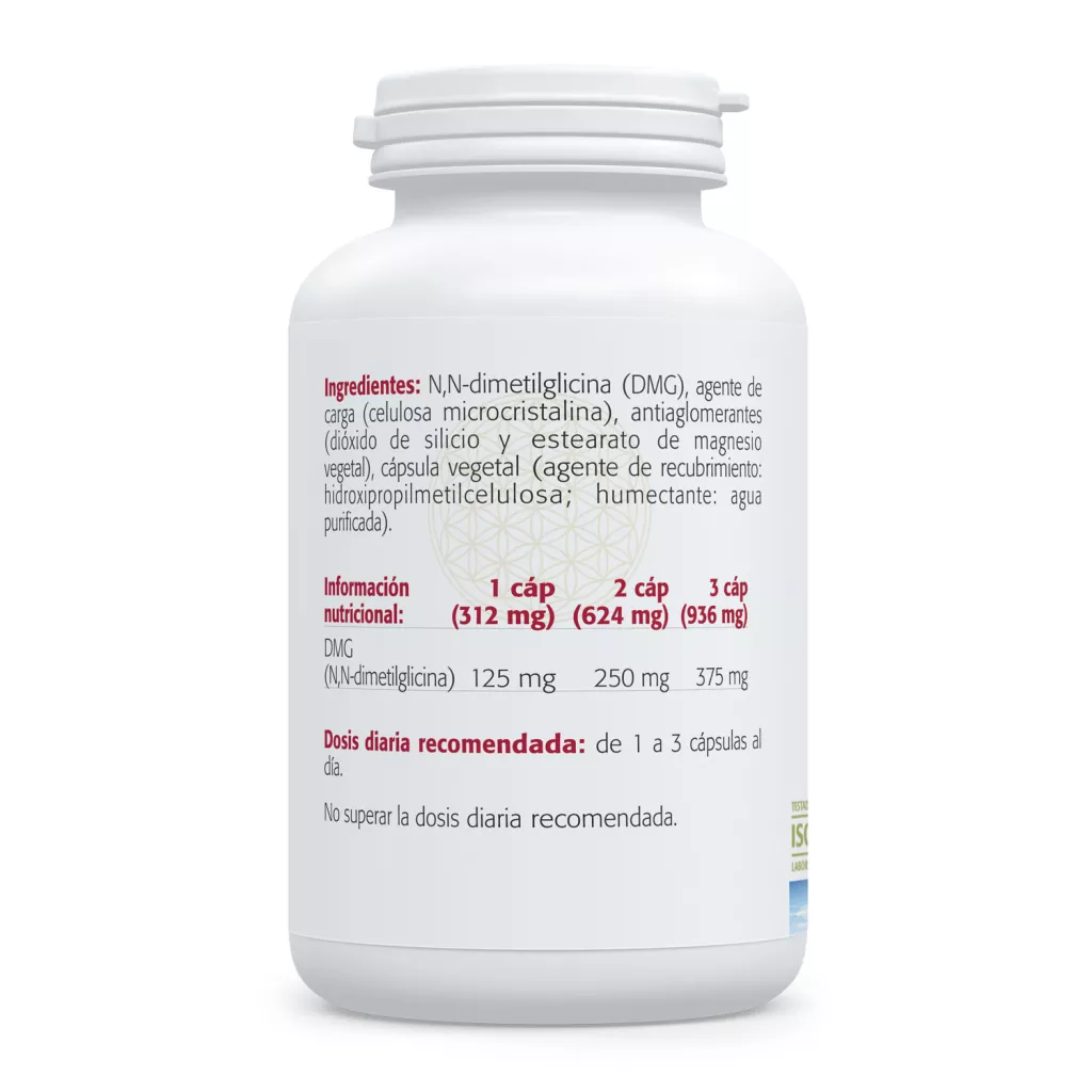 Envase de DMG 125 mg N,N-dimetilglicina Sura Vitasan