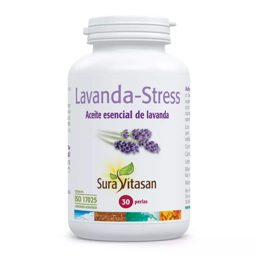 Envase de Lavanda-Stress aceite esencial de lavanda Sura Vitasan