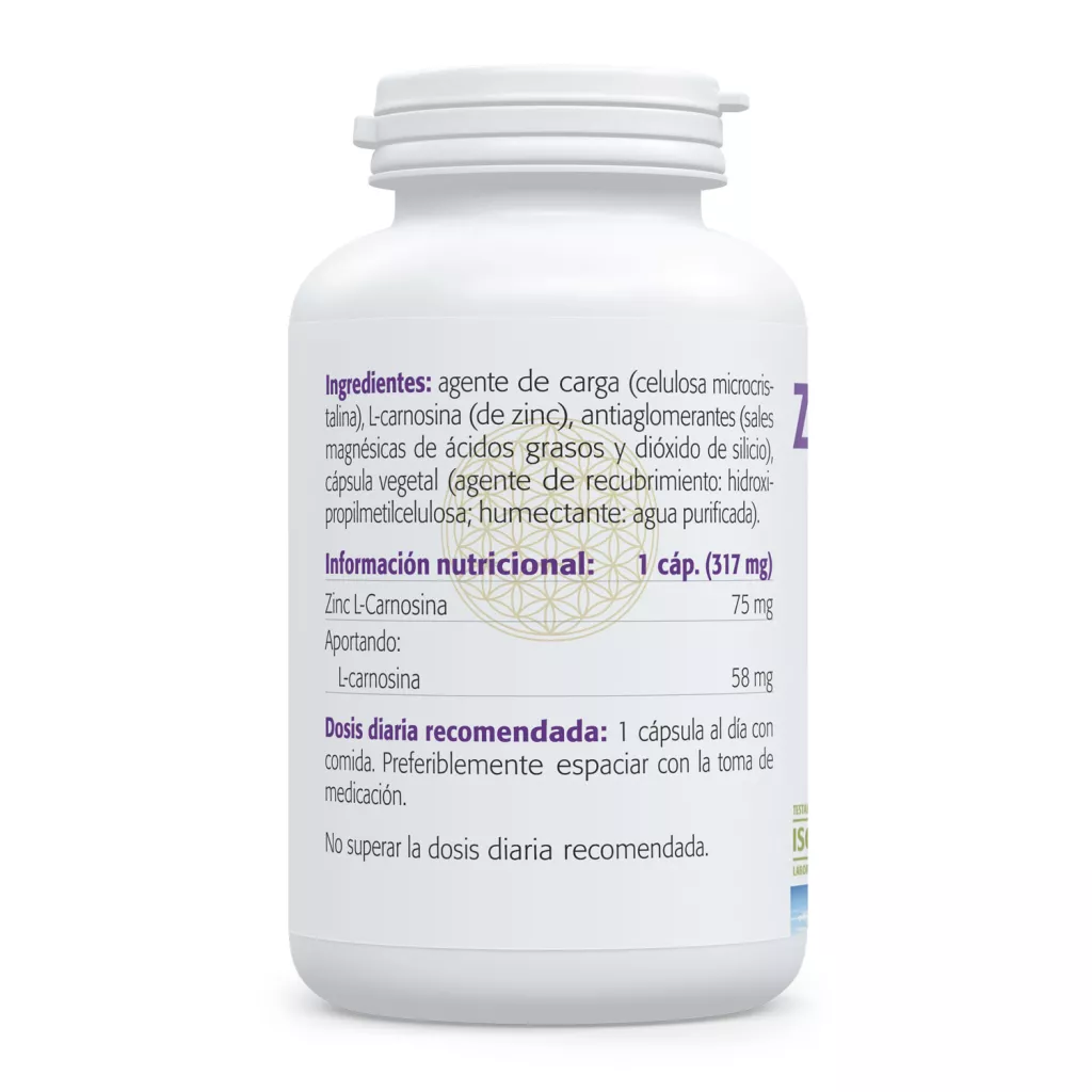Envase de Zinc L-Carnosina quelada Sura Vitasan