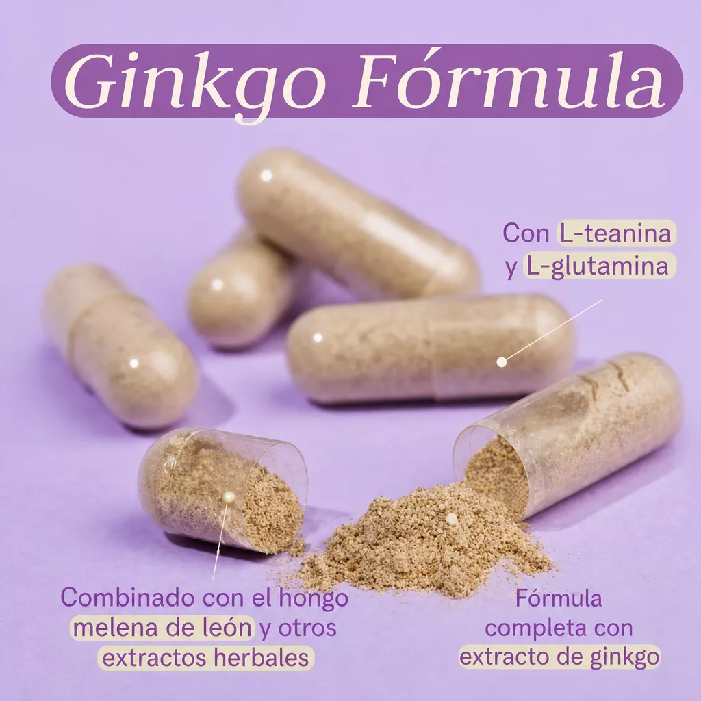Envase de Ginkgo Fórmula rendimiento mental Sura Vitasan