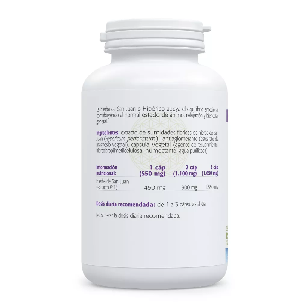 Envase de Hierba de San Juan Hipérico 450 mg Sura Vitasan