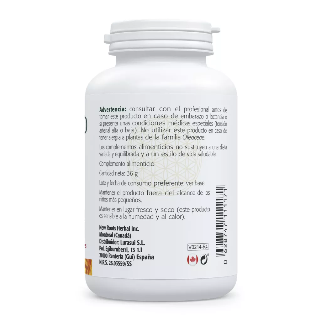 Envase de extracto de Hoja de Olivo 20% oleuropeína Sura Vitasan