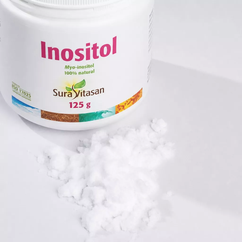 Envase de Myo-Inositol 100% puro en polvo Sura Vitasan