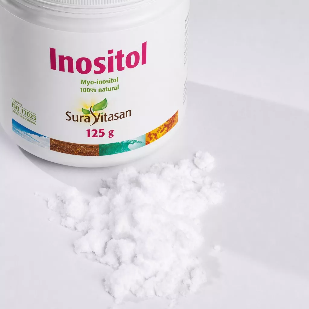Envase de Myo-Inositol 100% puro en polvo Sura Vitasan