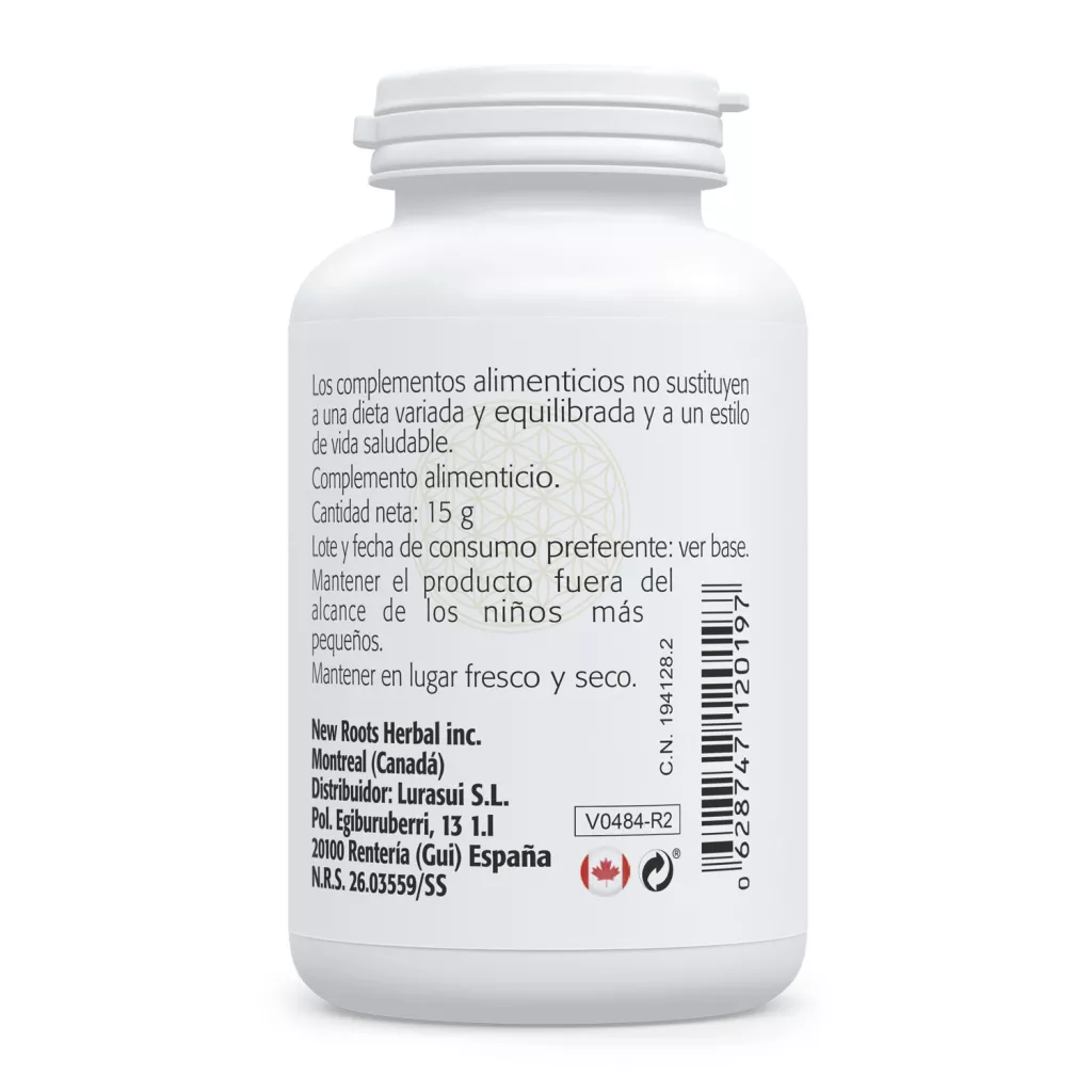 Envase de L-Teanina 250 mg aminoácido del té verde Sura Vitasan