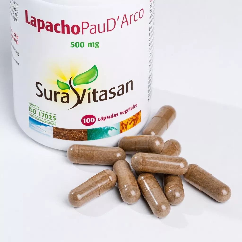 Envase de Lapacho Pau D’Arco extracto de corteza Sura Vitasan