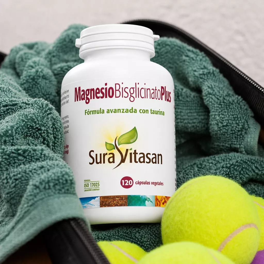 Envase de Magnesio Bisglicinato Plus magnesio 150 mg Sura Vitasan