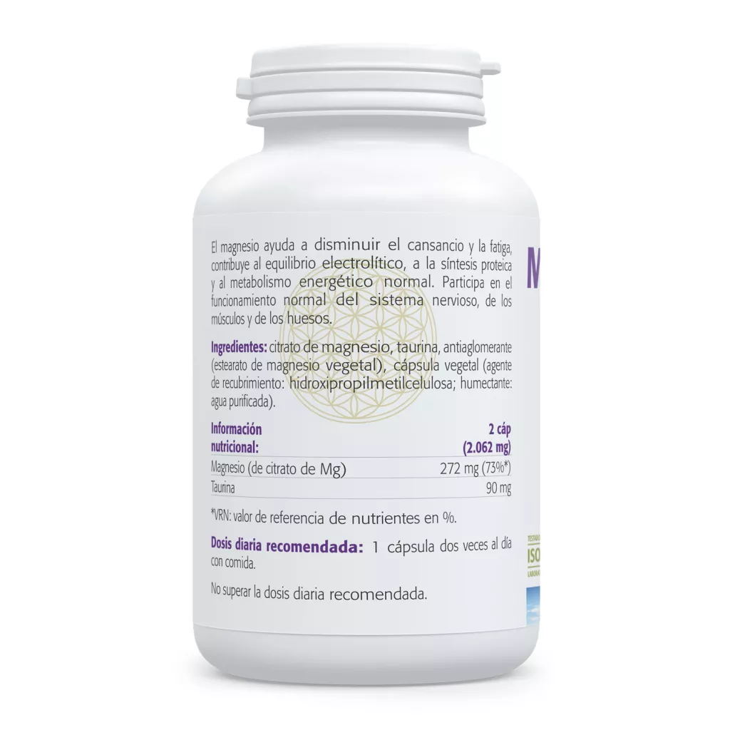 Envase de Magnesio Bisglicinato más Vitamina C Sura Vitasan