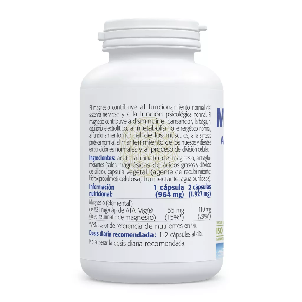 Envase de Magnesio ATA 55 mg magnesio elemental Sura Vitasan