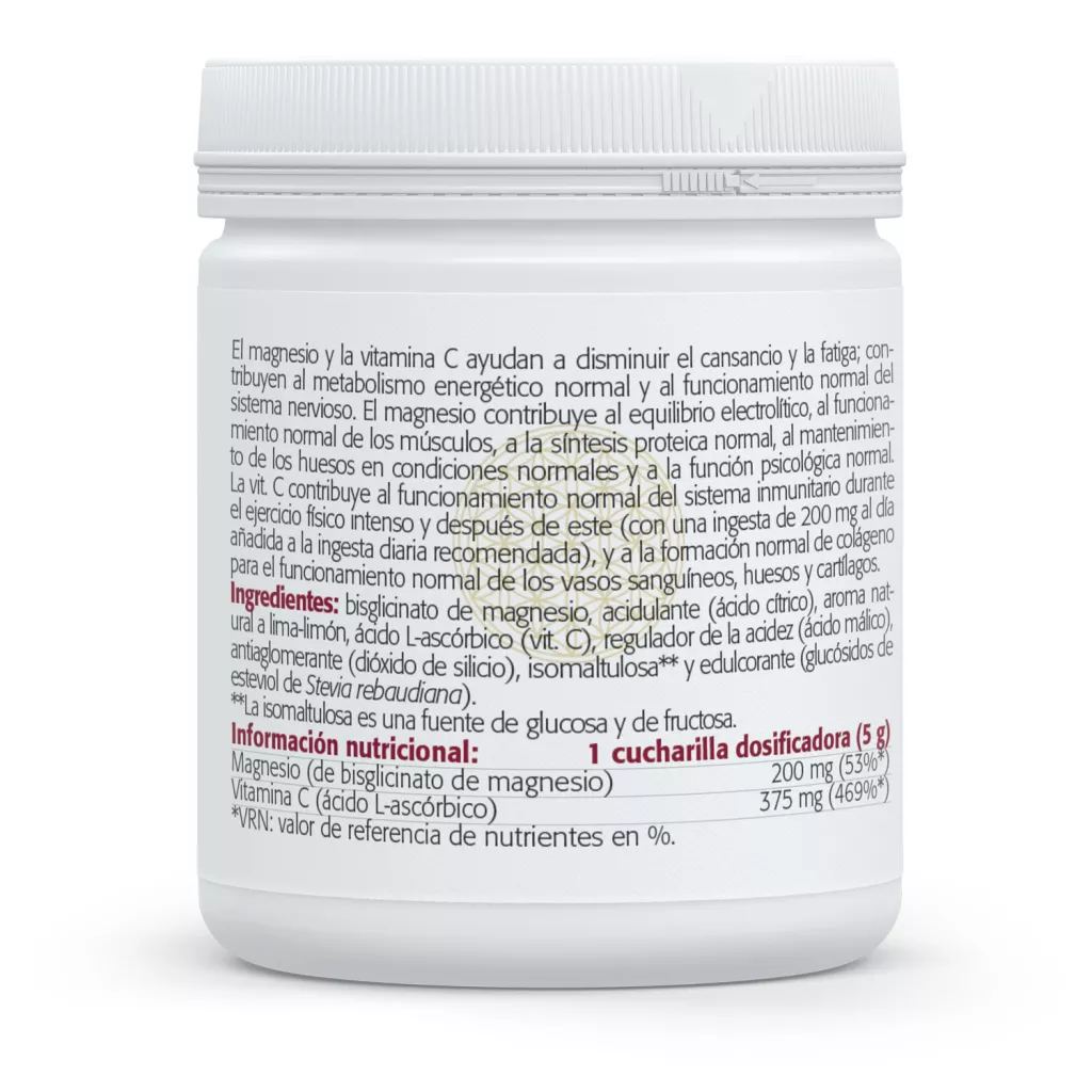 Envase de Magnesio Bisglicinato más Vitamina C Sura Vitasan