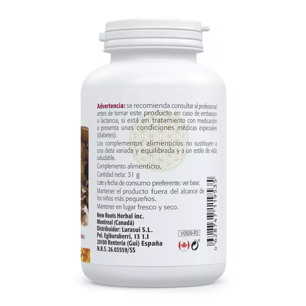 Envase de Maitake 400 mg extracto 8:1 Sura Vitasan