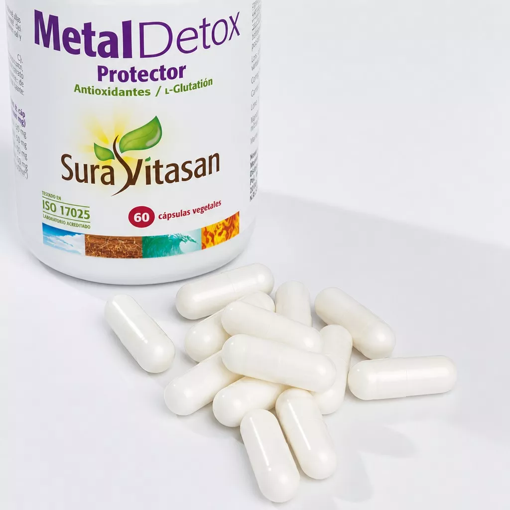 Envase de Metal Detox Protector apoyo detox y antioxidante Sura Vitasan