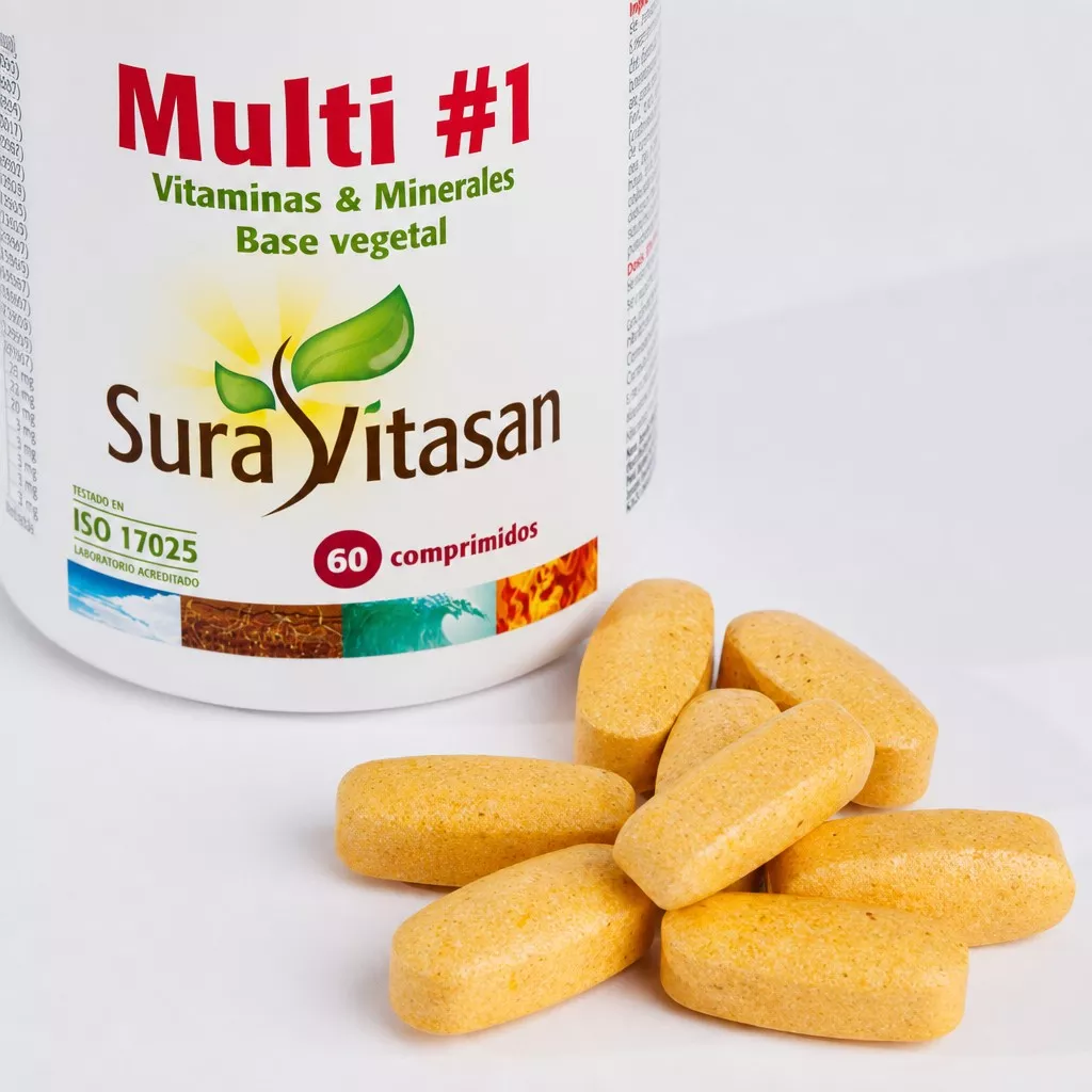 Envase de Multi#1 Vitamins & Minerals multivitamínico completo Sura Vitasan