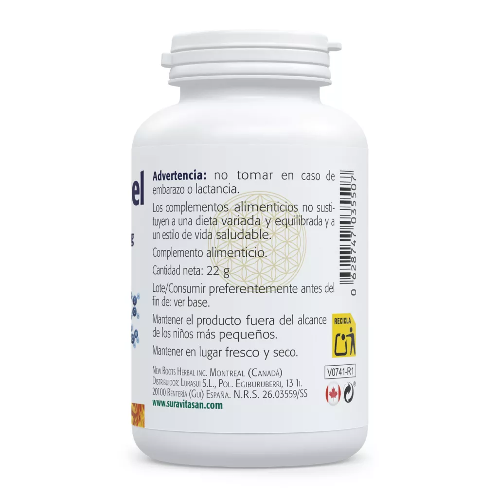Envase de NAD+ Cell Excell nicotinamida ribósido 250 mg Sura Vitasan