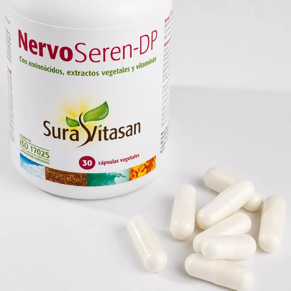 Envase de NervoSeren apoyo sistema nervioso Sura Vitasan