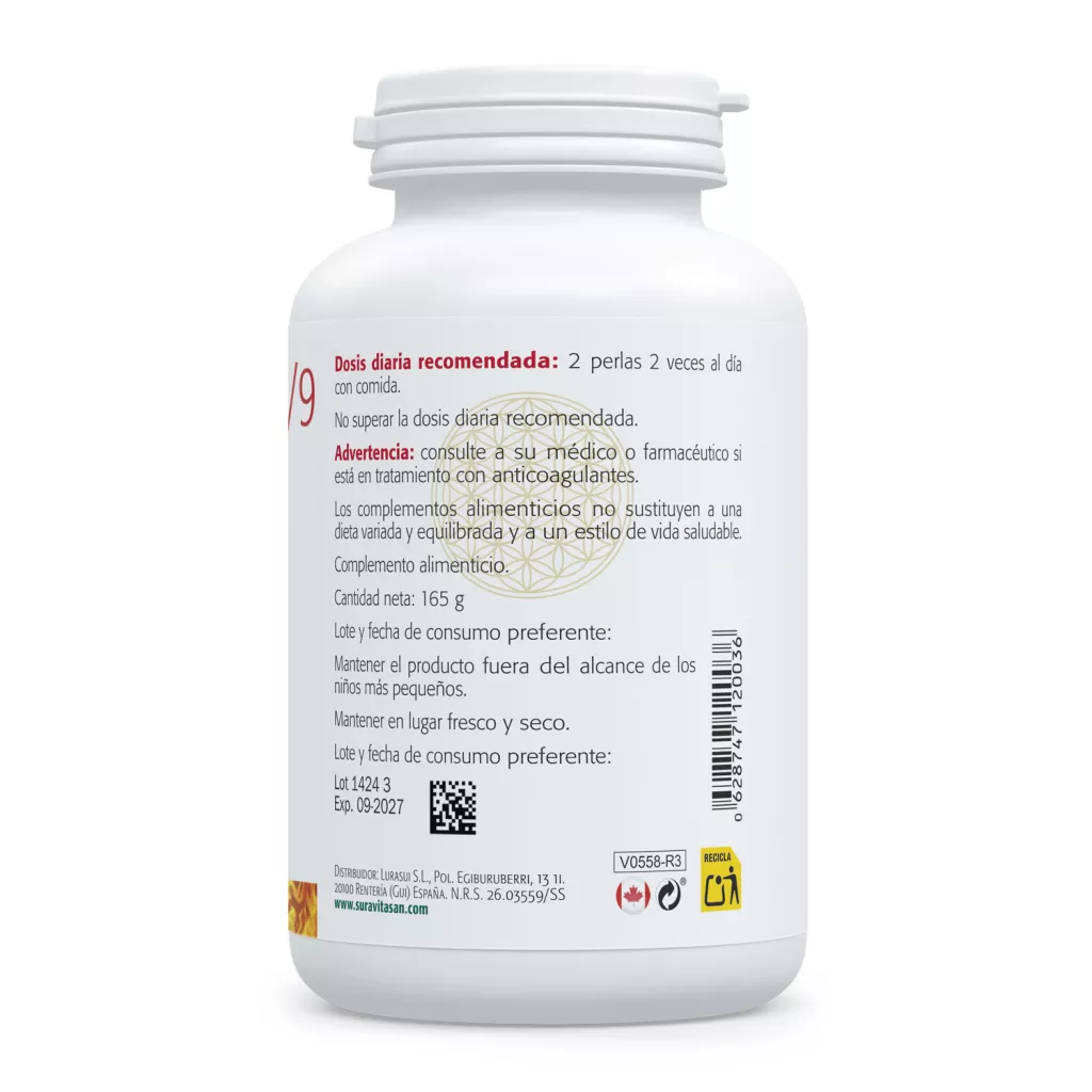 Envase de Omega 3/6/7/9 - Aceites de pescado, borraja, lino y espino amarillo