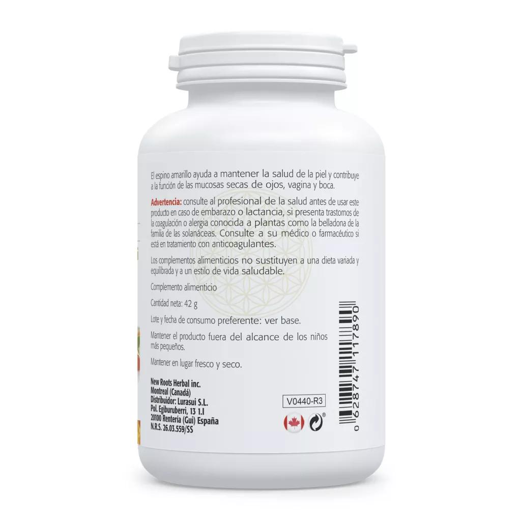 Envase de Omega 7+ aceite de espino amarillo y goji Sura Vitasan