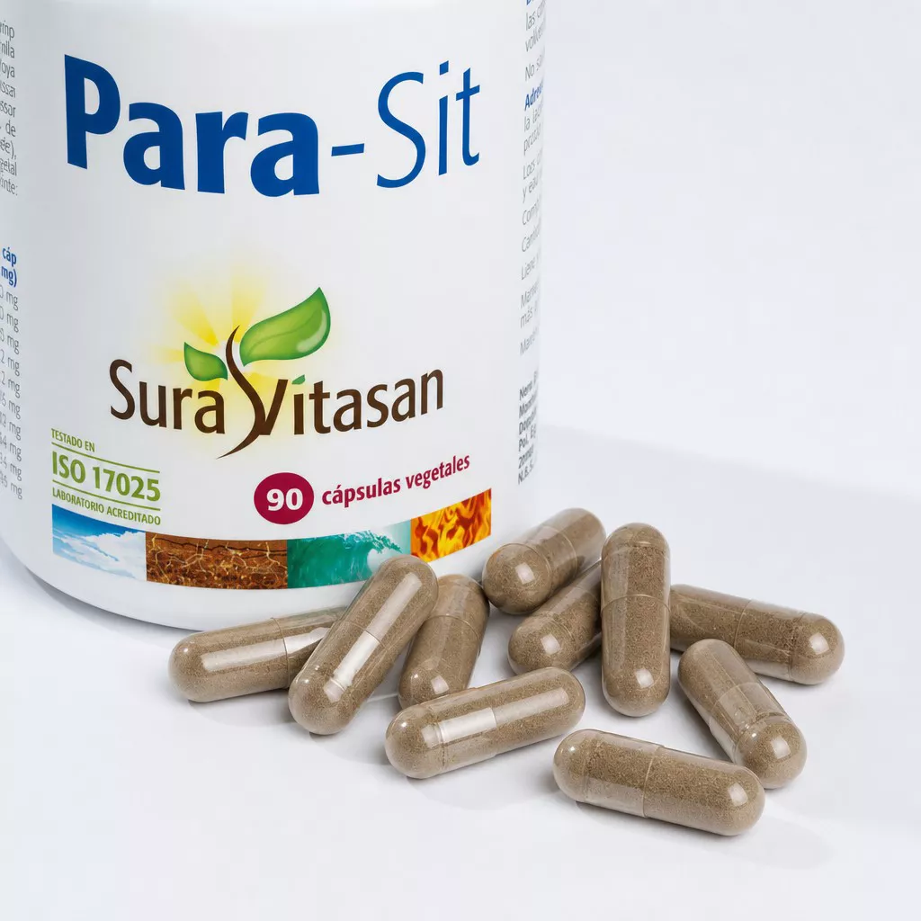Envase de Para-Sit fórmula con extractos vegetales Sura Vitasan