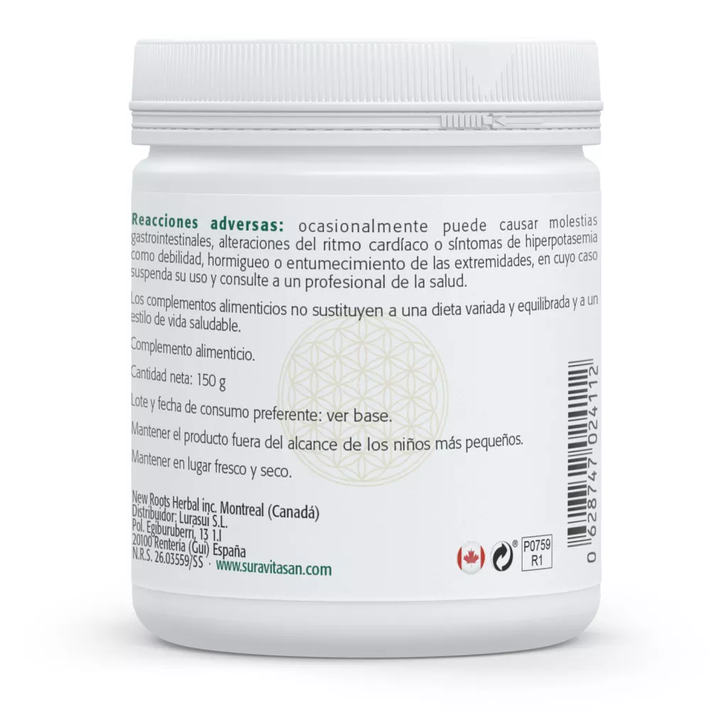 Envase de Pectina Cítrica Modificada fibra derivada de cítricos Sura Vitasan