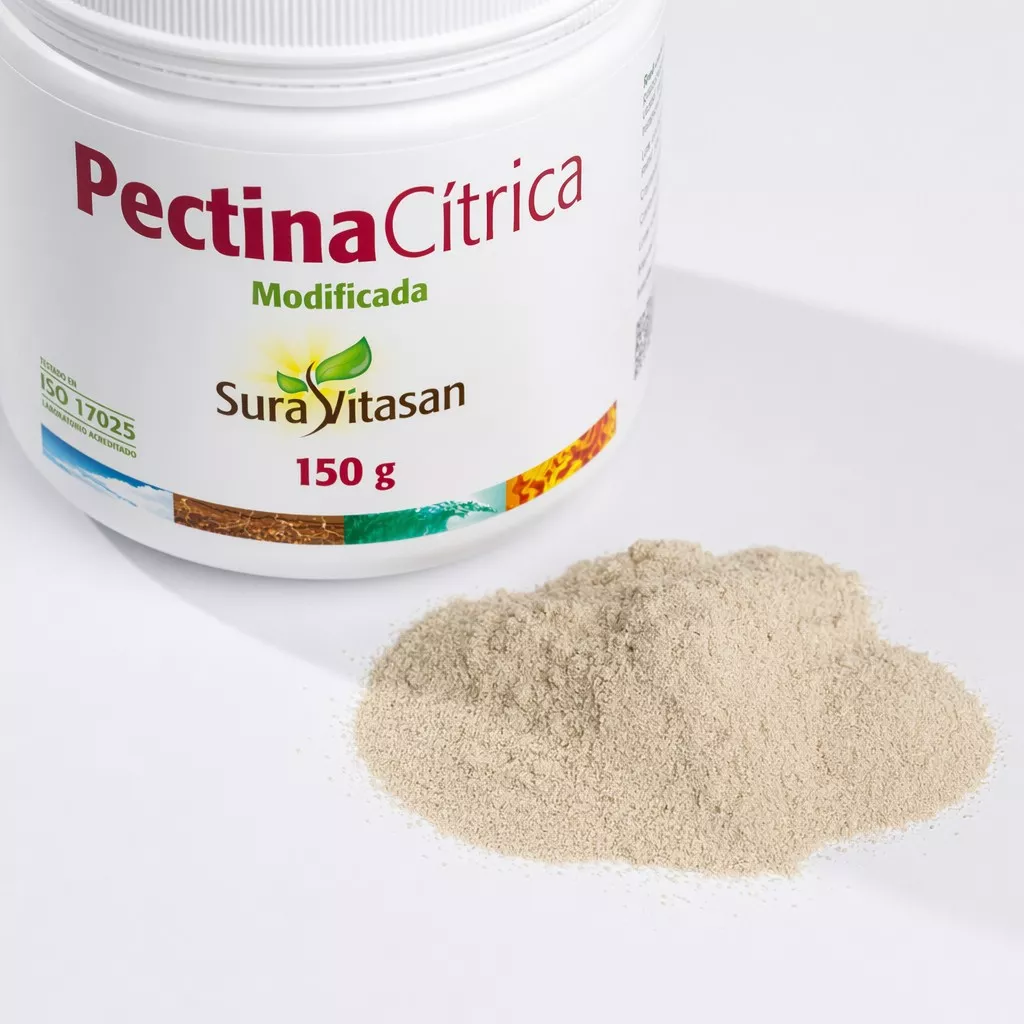 Envase de Pectina Cítrica Modificada fibra derivada de cítricos Sura Vitasan